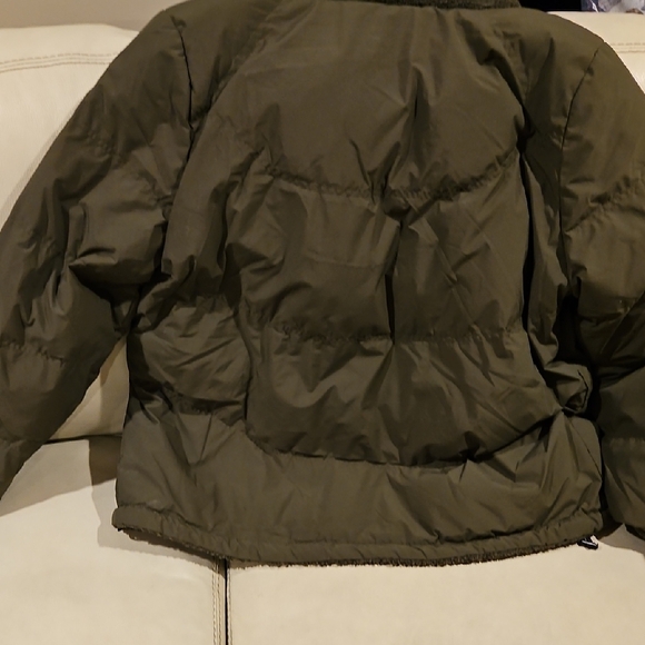 Koolaburra Dark Green Hooded Puffer Coat - Picture 4 of 5